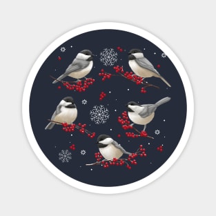 Winter Chickadees Magnet